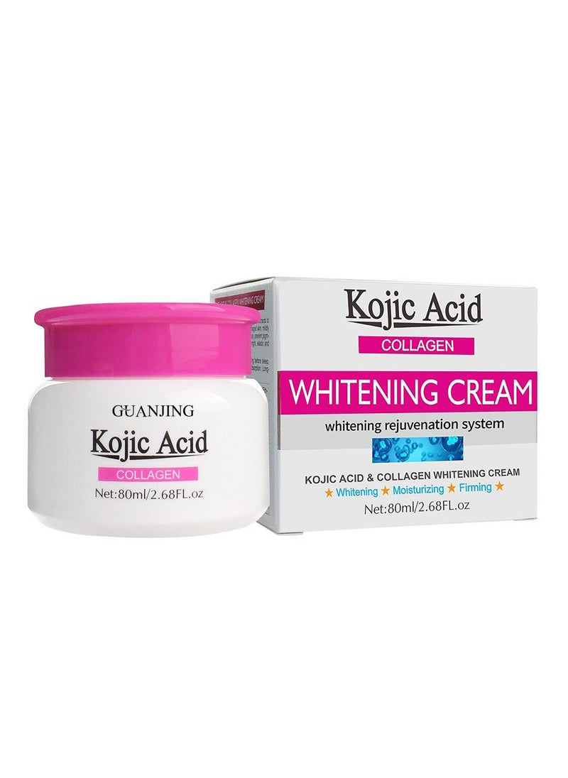 Kojic Acid Collagen Whitening Face Cream 80ml Whitening Rejuvenation System Moisturizing Firming Whitening Brightening Nourishing Resurfacing Face Whitening Cream - pzsku/Z6CCC80F06B2CC733B162Z/45/_/1734427420/79d78824-dc83-4a9a-9da4-fae9900f93b7