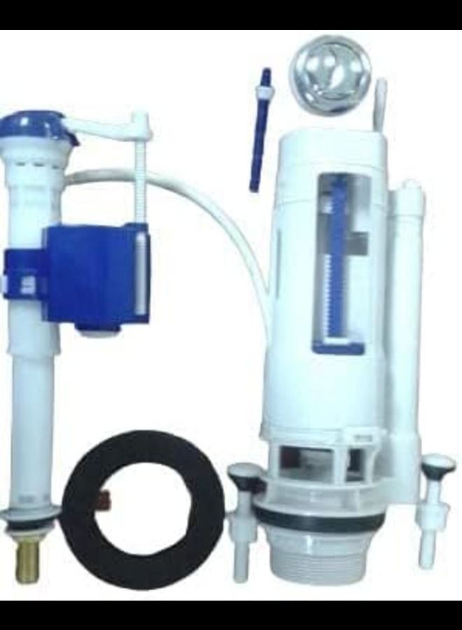 ABBASALI Dual Flush Valve Set Brass Fill Valve Toilet Fittings - Image 1