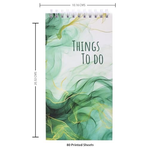 PAPBOO Easy to Carry To-Do List, Planner, Check list With 80 Printed Sheets Matte Finished Cover (Things Green) - Image 3