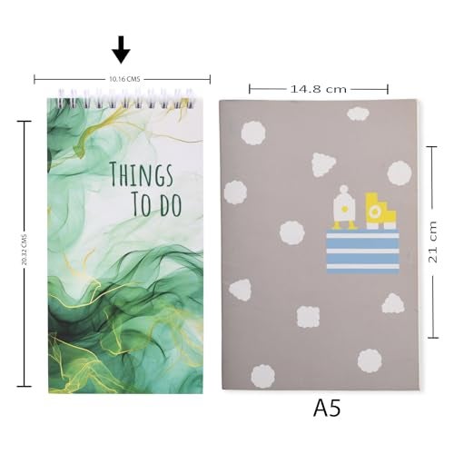 PAPBOO Easy to Carry To-Do List, Planner, Check list With 80 Printed Sheets Matte Finished Cover (Things Green) - Image 5