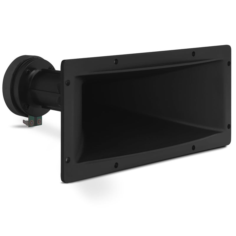 Pyle 4x10 Inch Horn Tweeter Speaker - Heavy Duty 200 Watt High Power Horn Audio Tweeter System w/ 25mm Voice Coil, 20 Oz Magnet Structure, 102 dB, 8 Ohm Impedance - Pyle PH391,Black - Image 1