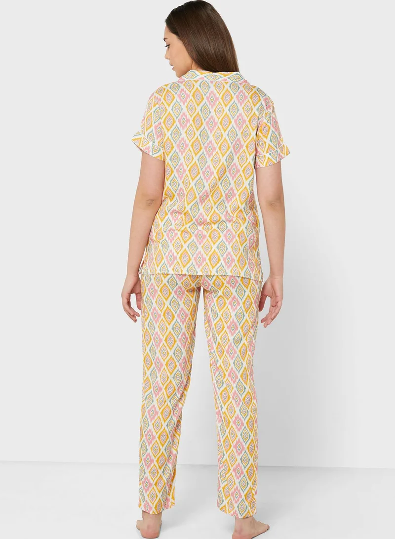 Ginger Printed Pyjama Set