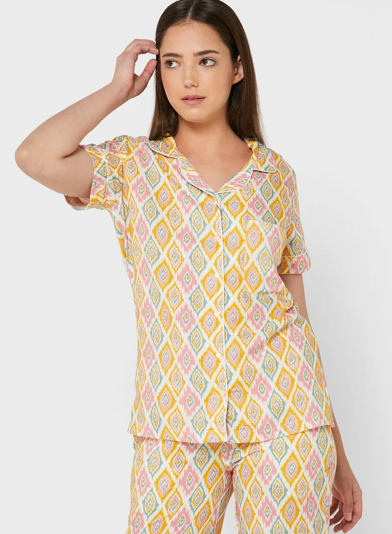 Ginger Printed Pyjama Set