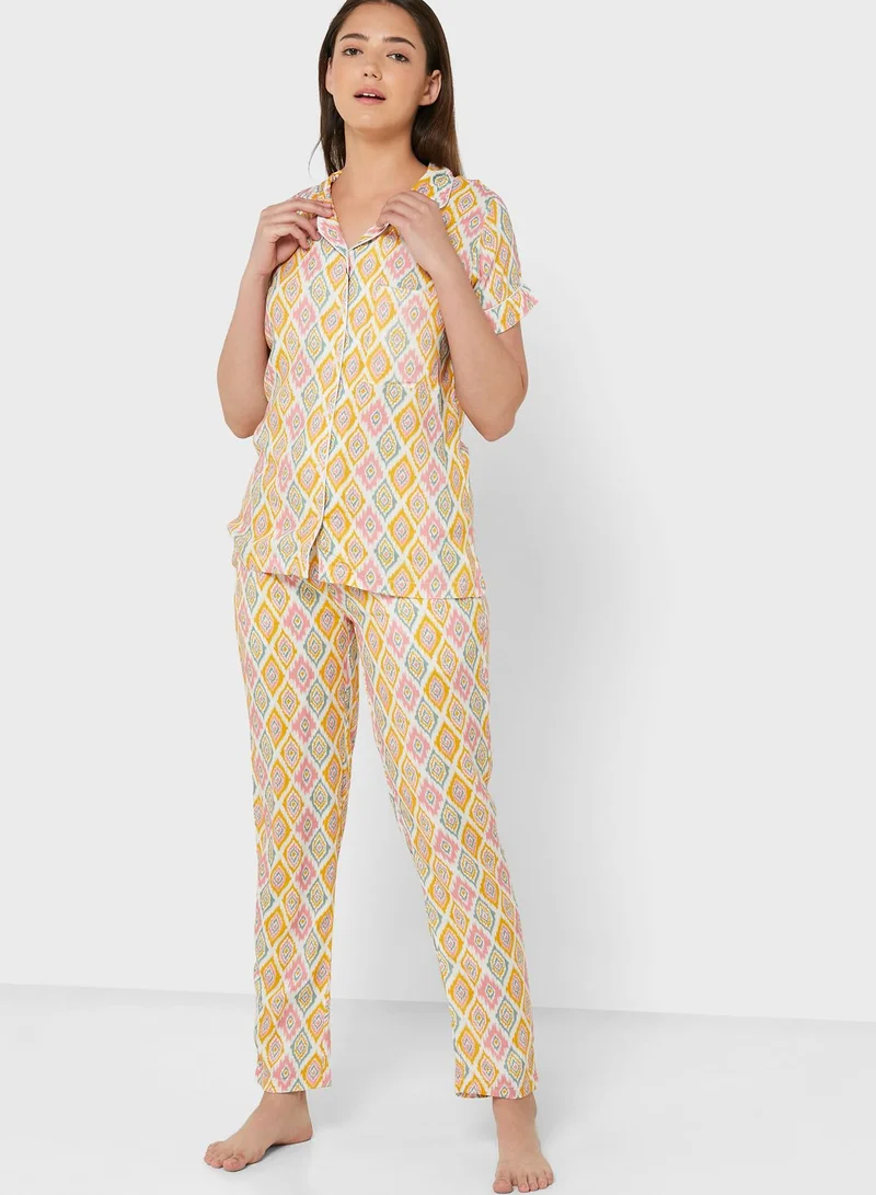 Ginger Printed Pyjama Set