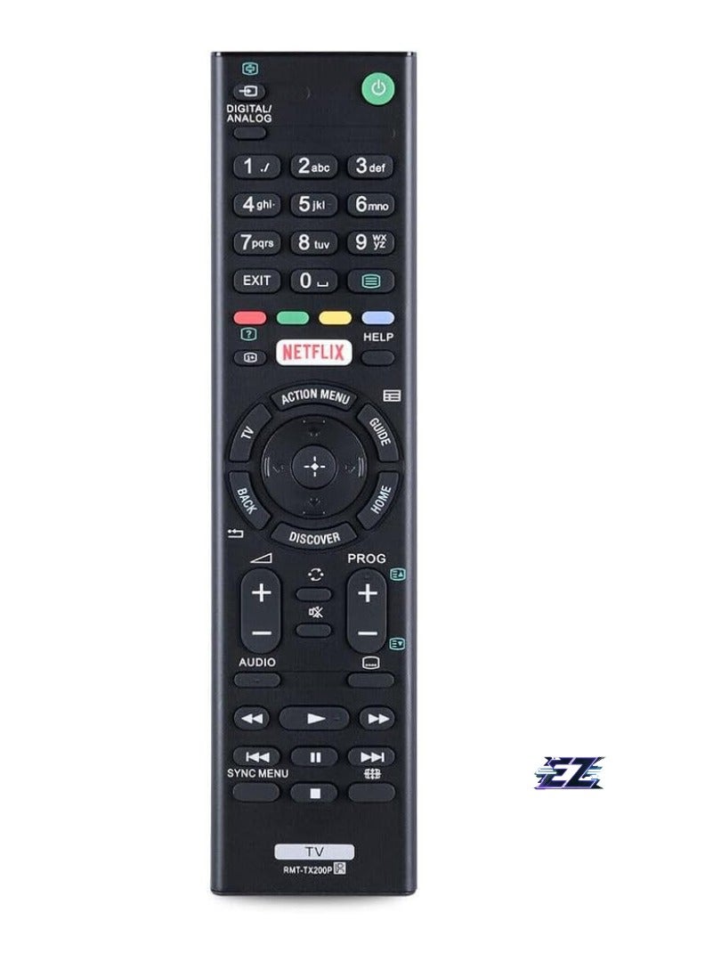 ELTRAZONE RMT-TX200P Replacement Remote Control for Sony Bravia TV – Compatible with KD-65X7500D, KD-55X7000D, KD-49X7000D – Includes Battery - Image 2