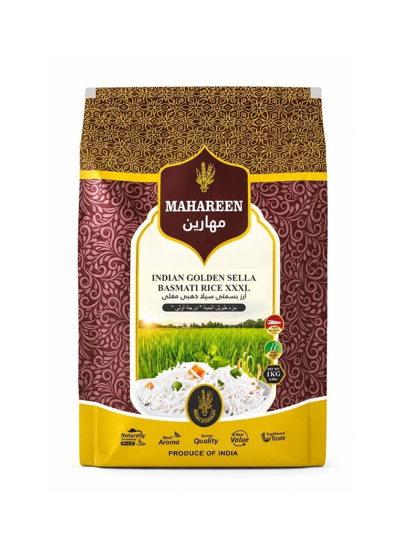 Mahareen Indian Golden Sella Basmati Rice 1KG