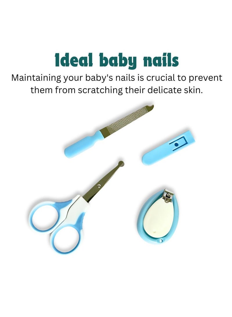 turtees Manicure Pedicure Kit Set for Babies Toddlers Baby Care Products Baby Grooming Kit for New Born Boy and Girl 20 Grams Multicolor Pack of 1 - Image 1