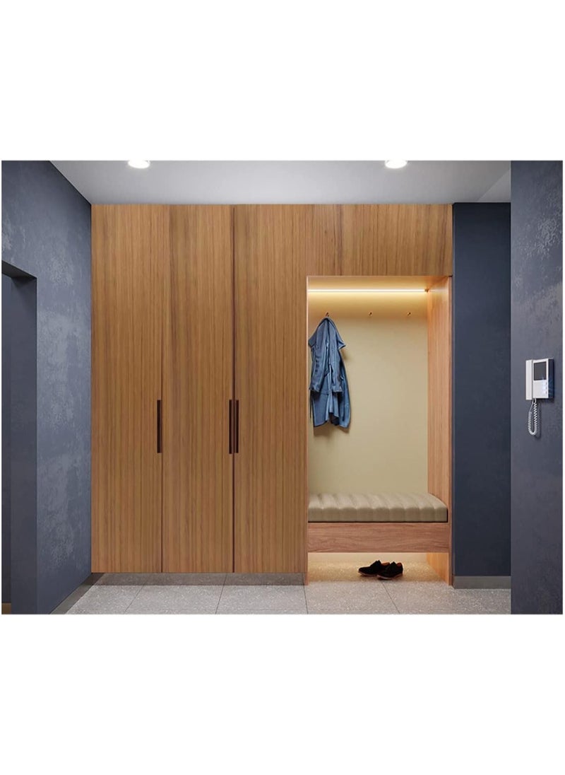 Anna 45cm x 10m Waterproof, Moisture-Proof, and Oil-Proof Faux Wood Grain Self-Adhesive Wallpaper for Home Renovation  - Image 3