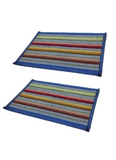 Status Contract Status Contract Amaze Cotton Blend Tablemats- Dining Room Kitchen Placemats, Machine Washable, Heat Resistant-Set of 2 (30X45 Cms)  - Image 2