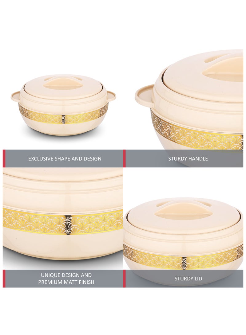 Asian Dream Stainless Steel Insulated Casserole Beige 5000ML  - Image 2