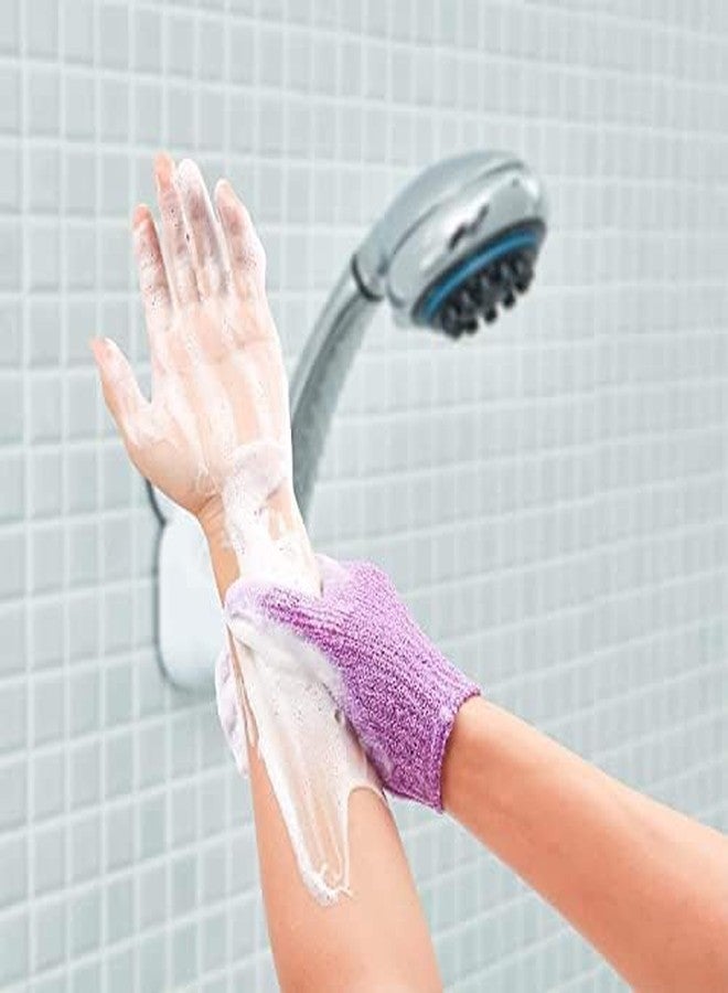 Ruby Face Rubyface Double Sided Exfoliating Gloves Body Scrubber Scrubbing Glove Bath Mitts Scrubs for Shower, Body Spa Massage Dead Skin Cell Remover, for Men,Women and Children (multicoloured, 1 Pairs gloves) - Image 5