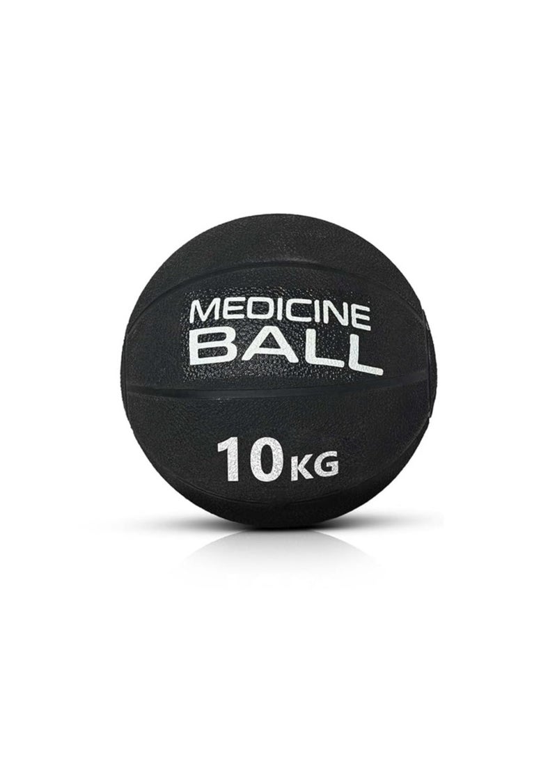 ENDLESS  10 Kg (22 Lb) Medicine Ball With Dual Handle Grip | Black | Rubber | For Core Strength Exercise, Fitness, Cardio, Home Workouts And Gym | For Men And Women - Image 1