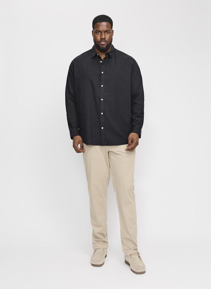 JACK & JONES Solid Regular Fit Full Sleeve Shirt - Image 4