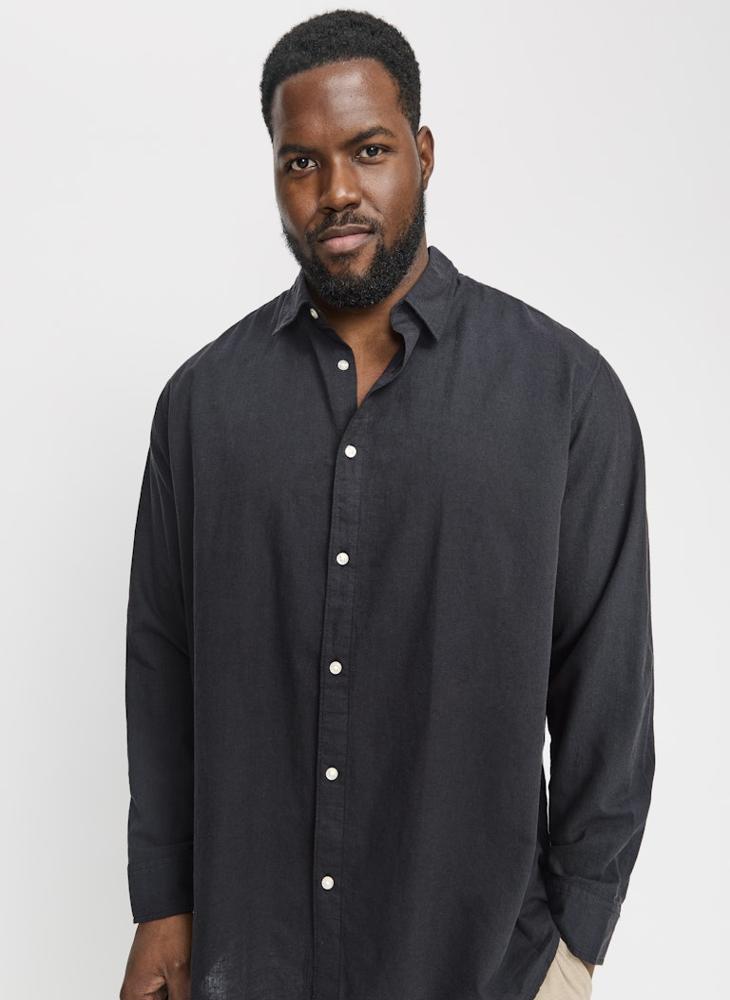 JACK & JONES Solid Regular Fit Full Sleeve Shirt - Image 1