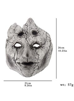 Excefore Masquerade Mask for Men, Halloween Mask, Black Myth Wukong- Mi Daoren Latex Half Face Mask for Halloween Cosplay Masquerade Mask  - Image 4