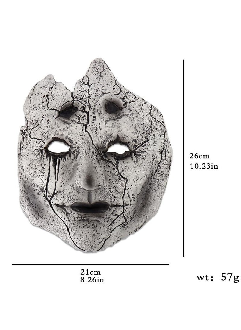 Excefore Masquerade Mask for Men, Halloween Mask, Black Myth Wukong- Mi Daoren Latex Half Face Mask for Halloween Cosplay Masquerade Mask  - Image 4