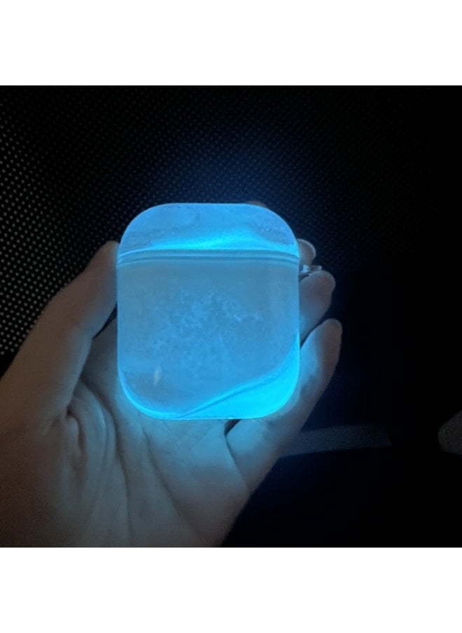 Generic - The Luminous Quicksand Earphone Case Is Suitable For Airpods Pro 3 Generation For Apple/For Apple Bag-Color:White (blue Luminous Sand)-Applicable Model:Airpods Pro - Image 1
