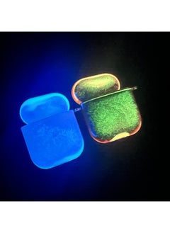 The Luminous Quicksand Earphone Case Is Suitable For Airpods Pro 3 Generation For Apple/For Apple Bag-Color:White (blue Luminous Sand)-Applicable Model:Airpods Pro