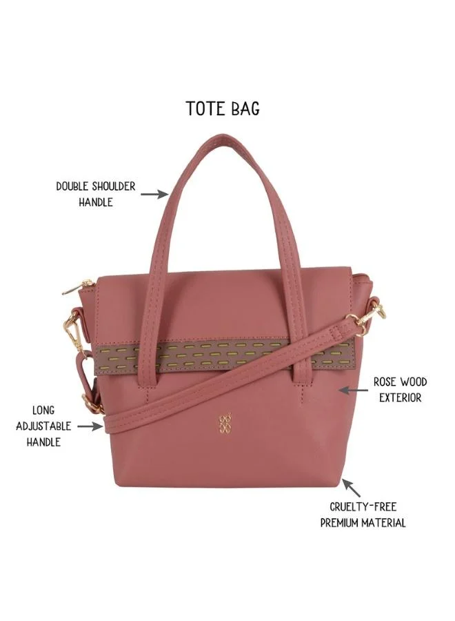 باجيت Baggit Women Pink Satchel Handbag Small Size | Ladies Stylish Casual Purse Bag