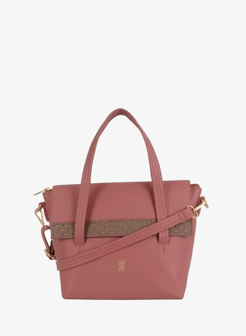 باجيت حقيبة يد نسائية صغيرة الحجم بلون وردي باهت | حقيبة يد أنيقة وعملية للسيدات