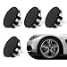 Tesnaao 4 PCS Car Wheel Center Cap ABS Wheel Hub Protector SnapOn Wheel Center Hub Cap Outer Diameter 54mm Card Diameter 50mm Black - Image 2