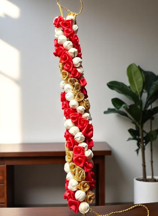 Chanderkash1PC Artificial Mogra Gajra for Hair Bun - Traditional Jasmine Gajra Scrunchie - Elegant Floral Hair Accessory for Women & Girls - Image 1