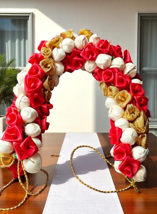 Chanderkash1PC Artificial Mogra Gajra for Hair Bun - Traditional Jasmine Gajra Scrunchie - Elegant Floral Hair Accessory for Women & Girls - Image 4