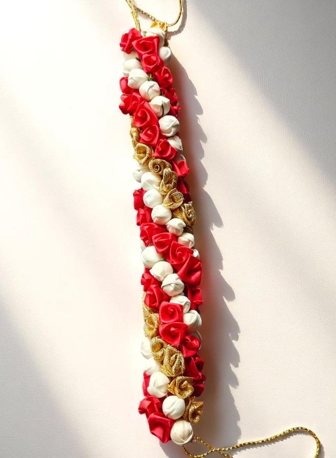 Chanderkash1PC Artificial Mogra Gajra for Hair Bun - Traditional Jasmine Gajra Scrunchie - Elegant Floral Hair Accessory for Women & Girls - Image 2