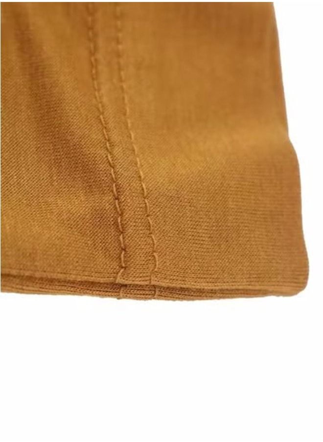 Generic - Muslim Headscarf, Scarf Hat  Women's Hair Accessories Headscarf Mercerized Cotton Wrapped Headscarf  Non Slip  Soft  Lightweight  Sleep Hair Mask Headgear - Image 1