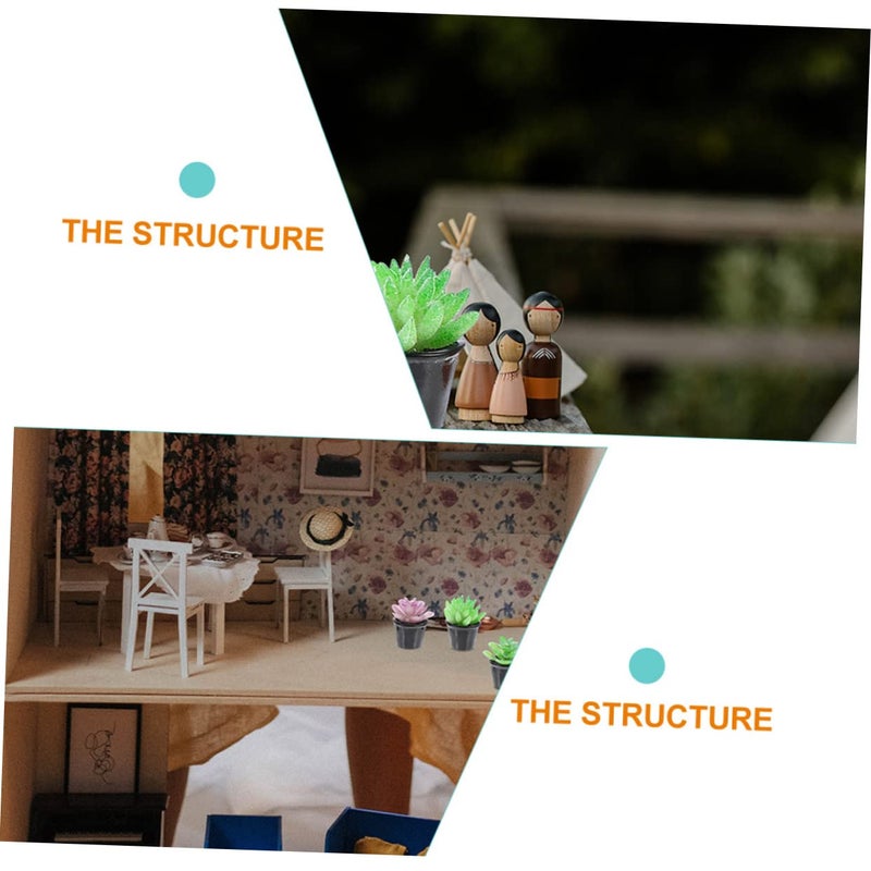 20Pcs Miniature Succulent Plants Artificial Bonsai Dollhouse Ornament DIY Home Decor - Image 5