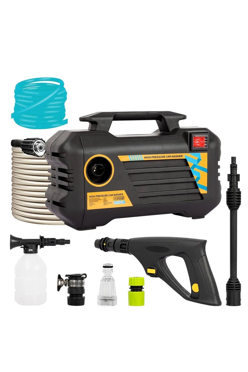 ايتي لايف غسالة ضغط كهربائية محمولة - 3000 واط 2800 رطل لكل بوصة مربعة - محمولة باليد بثلاث فوهات مختلفة للسيارة والسيارات والحديقة والفناء والسياج والممر - Image 1