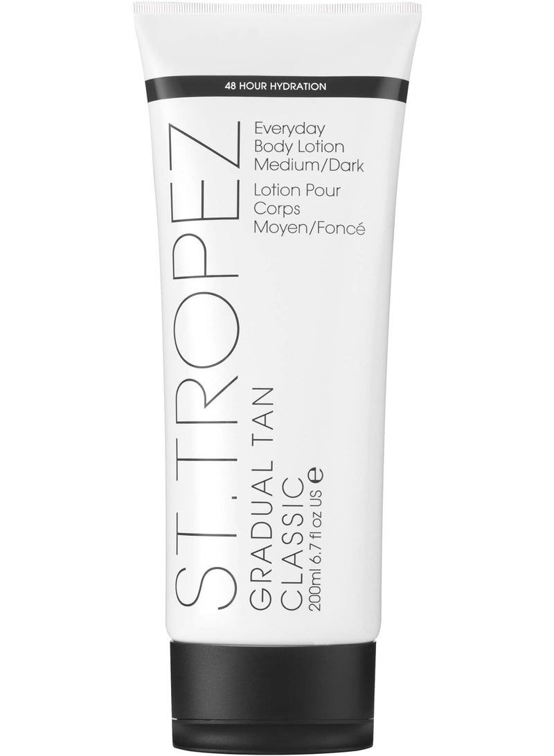 ST.TROPEZ St. Tropez Gradual Tan Everyday Body Lotion Medium/Dark 200ml 6.7Fl Oz - Image 1