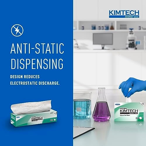 Kimtech Science Kimwipes Disposable Task Wipers 11-4/5 x 11-4/5" 34133, 15 Pack, 2940 Wipes - Image 5