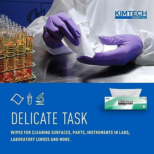 Kimtech Science Kimwipes Disposable Task Wipers 11-4/5 x 11-4/5" 34133, 15 Pack, 2940 Wipes - Image 4
