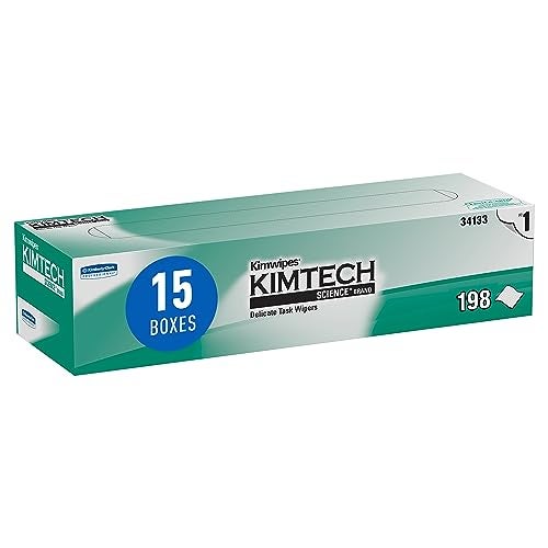 Kimtech Science Kimwipes Disposable Task Wipers 11-4/5 x 11-4/5" 34133, 15 Pack, 2940 Wipes - Image 1