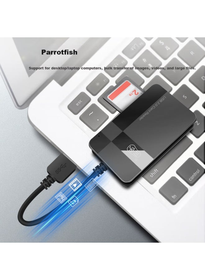 Chuanyu Multi-in-1 Card Reader Usb 2.0 High Speed Support Sd/tf/cf/ms Camera Computer Drone Dash Cam Surveillance Storage Memory Card Multi-card Single Read