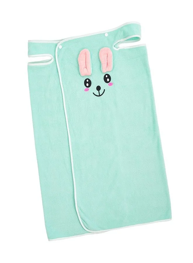 Babyqlo Green Bunny Towel for Kids