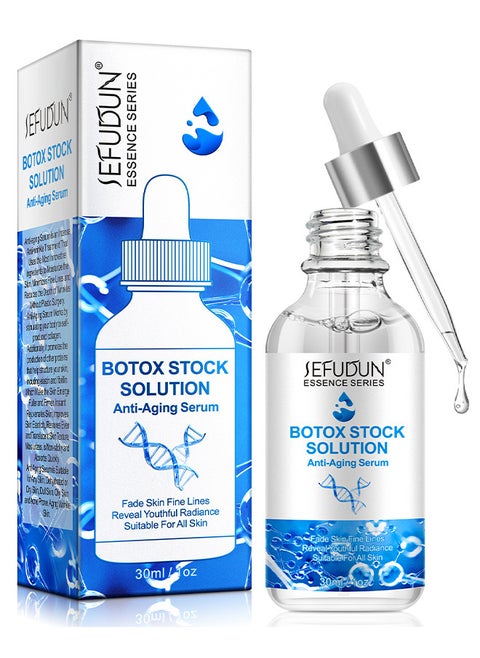 Botox Stock Solution Anti Aging Serum For Lightens Fine Lines, Improves Folds, Anti-Wrinkles, Instant Face Tightening Botox, Reduce Fine Lines, Wrinkles, Supplementing Skin Collagen