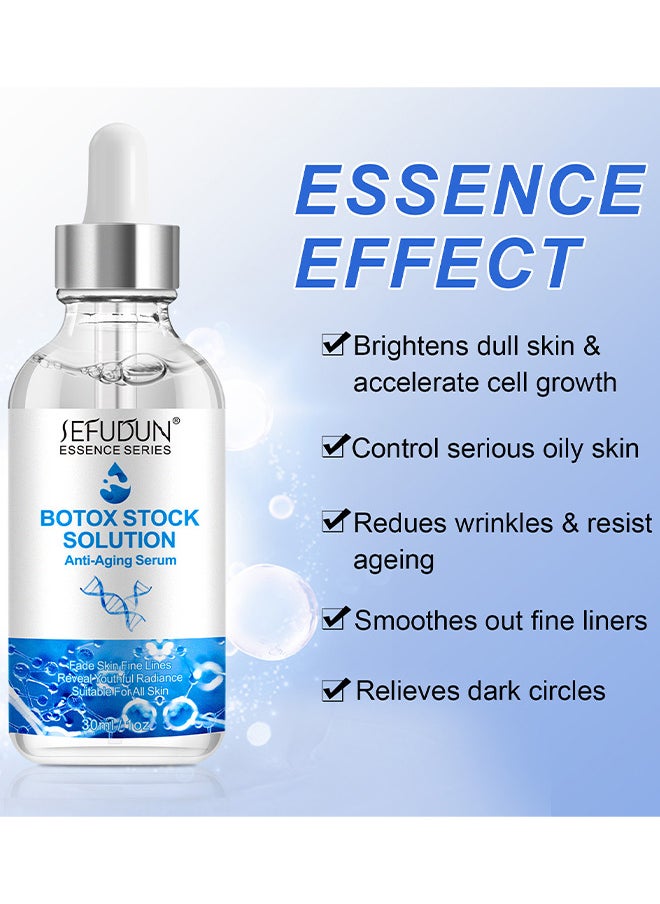 Sefudun - Botox Stock Solution Anti Aging Serum For Lightens Fine Lines, Improves Folds, Anti-Wrinkles, Instant Face Tightening Botox, Reduce Fine Lines, Wrinkles, Supplementing Skin Collagen - Image 1