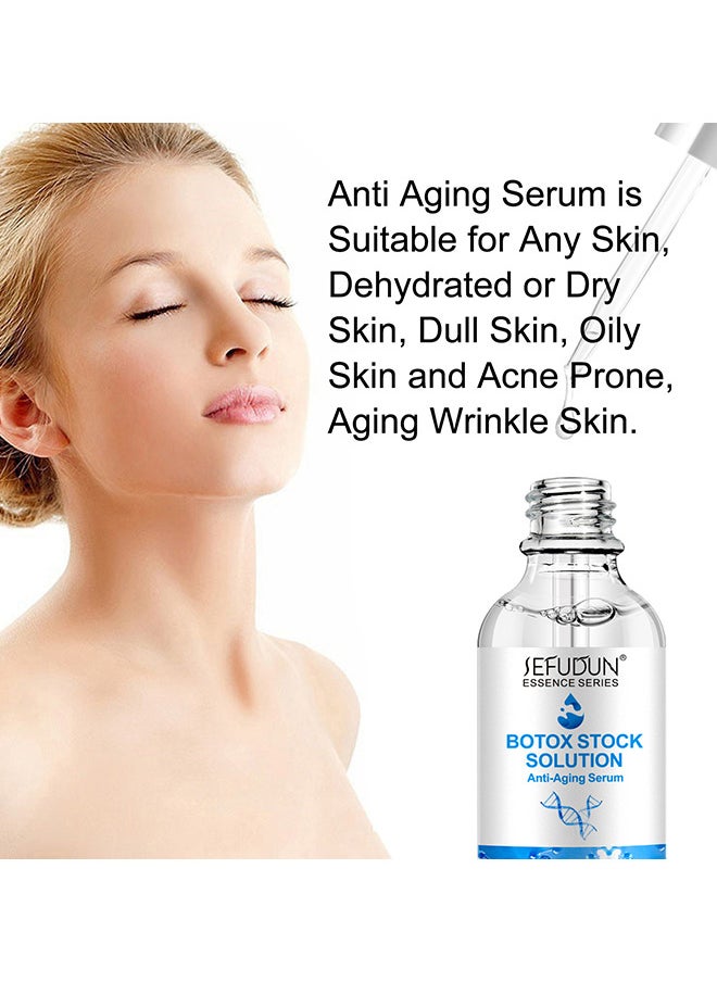 Sefudun - Botox Stock Solution Anti Aging Serum For Lightens Fine Lines, Improves Folds, Anti-Wrinkles, Instant Face Tightening Botox, Reduce Fine Lines, Wrinkles, Supplementing Skin Collagen - Image 1