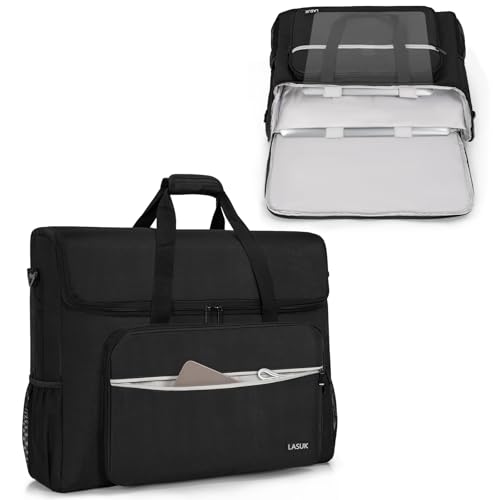 LASUK 27-32" Monitor Transport Carrying Case(up to 2), Going Out Tote Bag Transporting LCD Screens, Monitors and TVs, for Travel, Work - Image 1