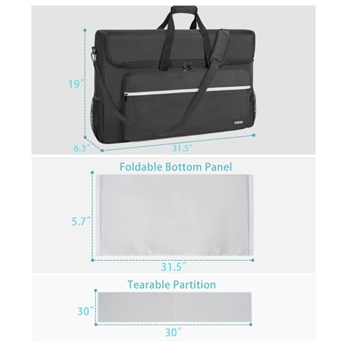 LASUK 27-32" Monitor Transport Carrying Case(up to 2), Going Out Tote Bag Transporting LCD Screens, Monitors and TVs, for Travel, Work - Image 3