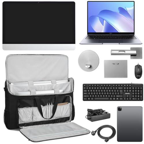 LASUK 27-32" Monitor Transport Carrying Case(up to 2), Going Out Tote Bag Transporting LCD Screens, Monitors and TVs, for Travel, Work - Image 5
