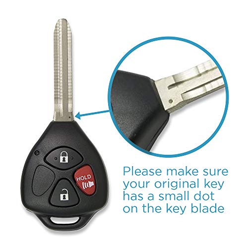 Keyless2Go Replacement for New Keyless Entry Remote Car Key for Vehicles That Use HYQ12BBY with 4D67 Chip (2 Pack) - Image 4