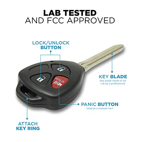 Keyless2Go Replacement for New Keyless Entry Remote Car Key for Vehicles That Use HYQ12BBY with 4D67 Chip (2 Pack) - Image 5