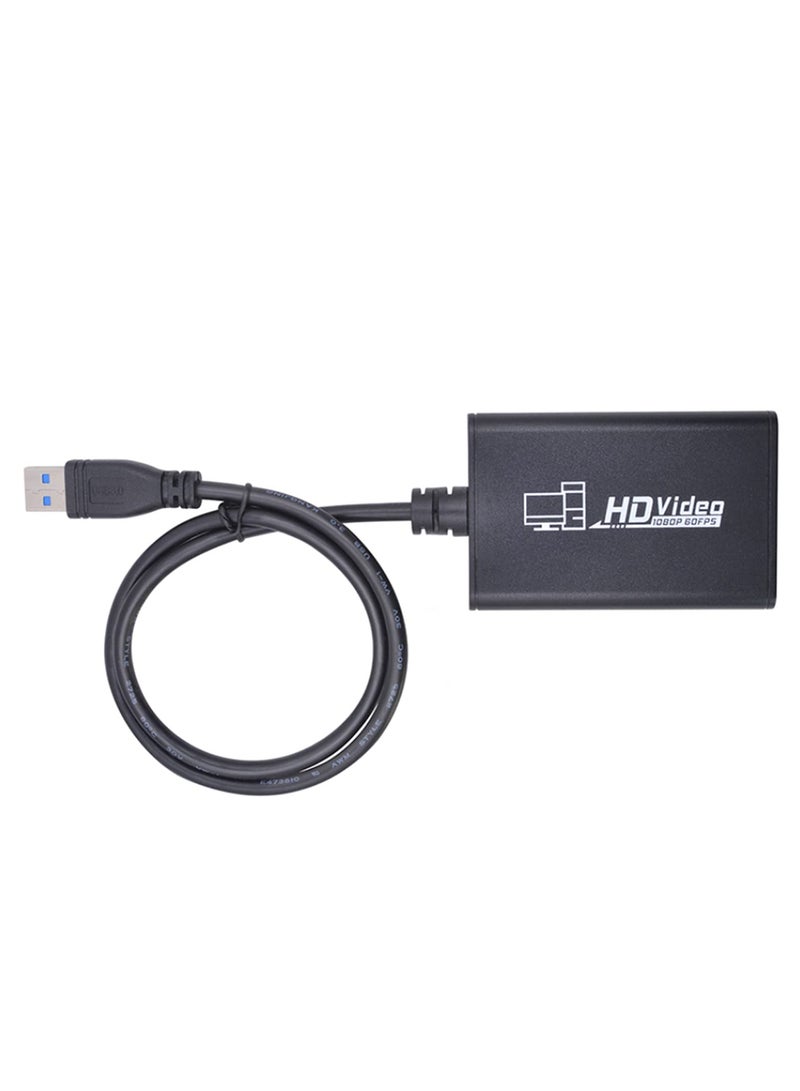 صندوق تسجيل فيديو ألعاب بدقة 1080P لبث مباشر، دونجل متوافق مع HDMI إلى USB 3.0 لجهاز PS3 و PS4، تشغيل/تسجيل في نفس الوقت مع كاميرا - Image 1