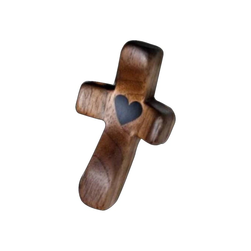 Wooden Cross Handheld Prayer Gift For Encouragement And Faith - Image 2
