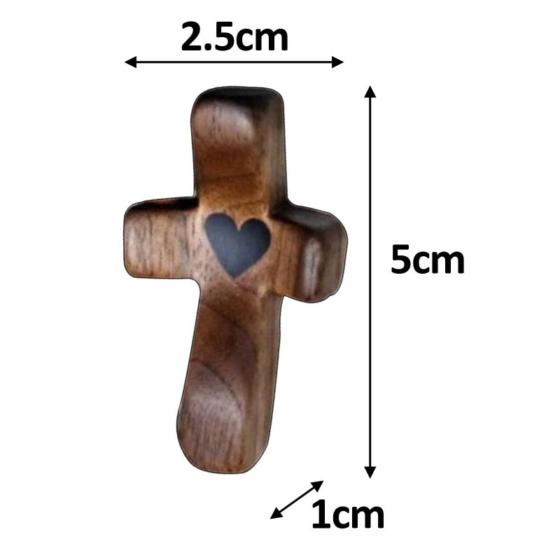 Wooden Cross Handheld Prayer Gift For Encouragement And Faith - Image 4