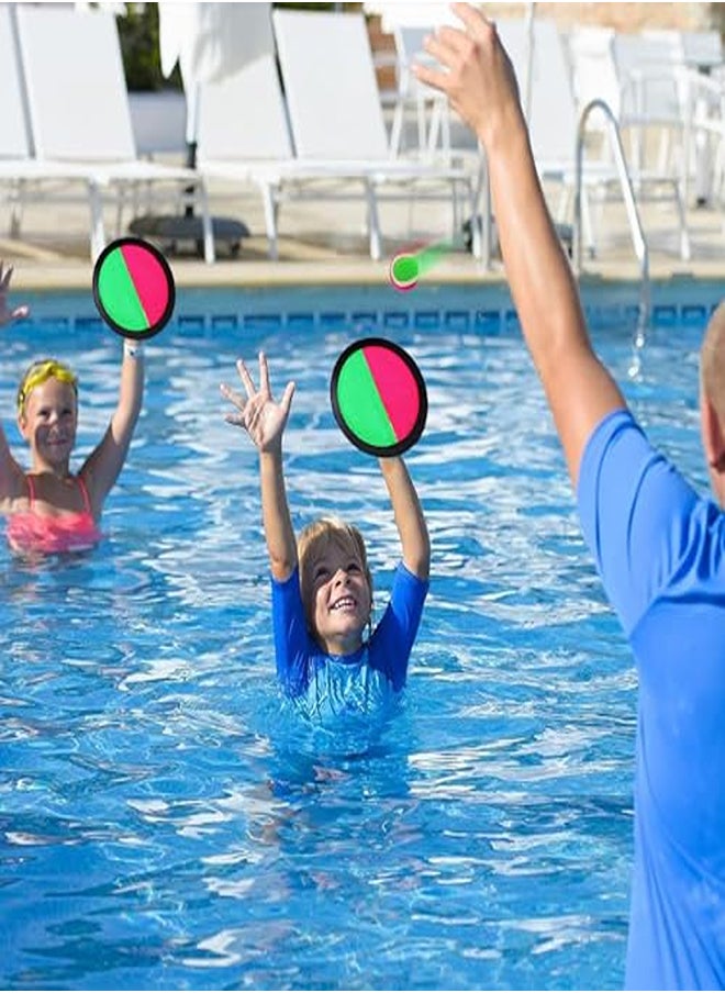 Catch Ball Game Set – Toss and Catch Velcro Paddles with 2 Balls  - Image 1
