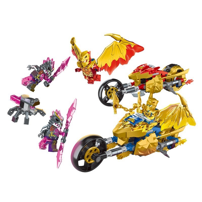 LEGO Compatible Ninjago Set 71768 Jay's Golden Dragon Motorcycle - Image 1